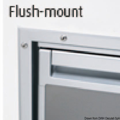 Telaio flush mount CR80 chrome 50.904.17