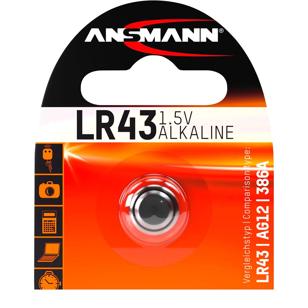 Ansmann ANS5015293 LR 43 Аккумуляторы Серебристый Silver