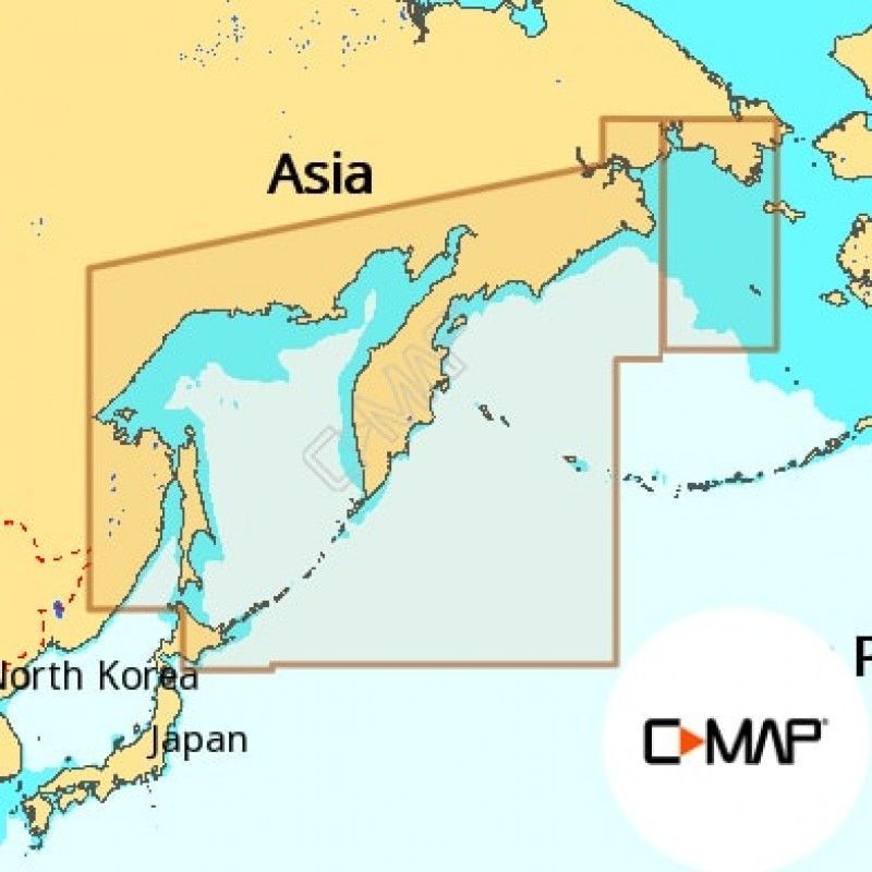 Карта MAX-N+, Камчатка и Курильские о-ва C-MAP Y013_