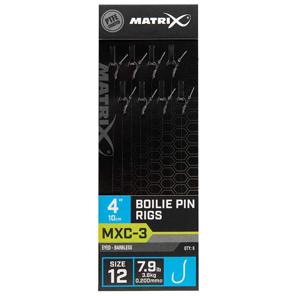 Matrix fishing GRR075 MXC-3 12 Boilie Pin Лидер Серебристый Clear 0.200 mm 