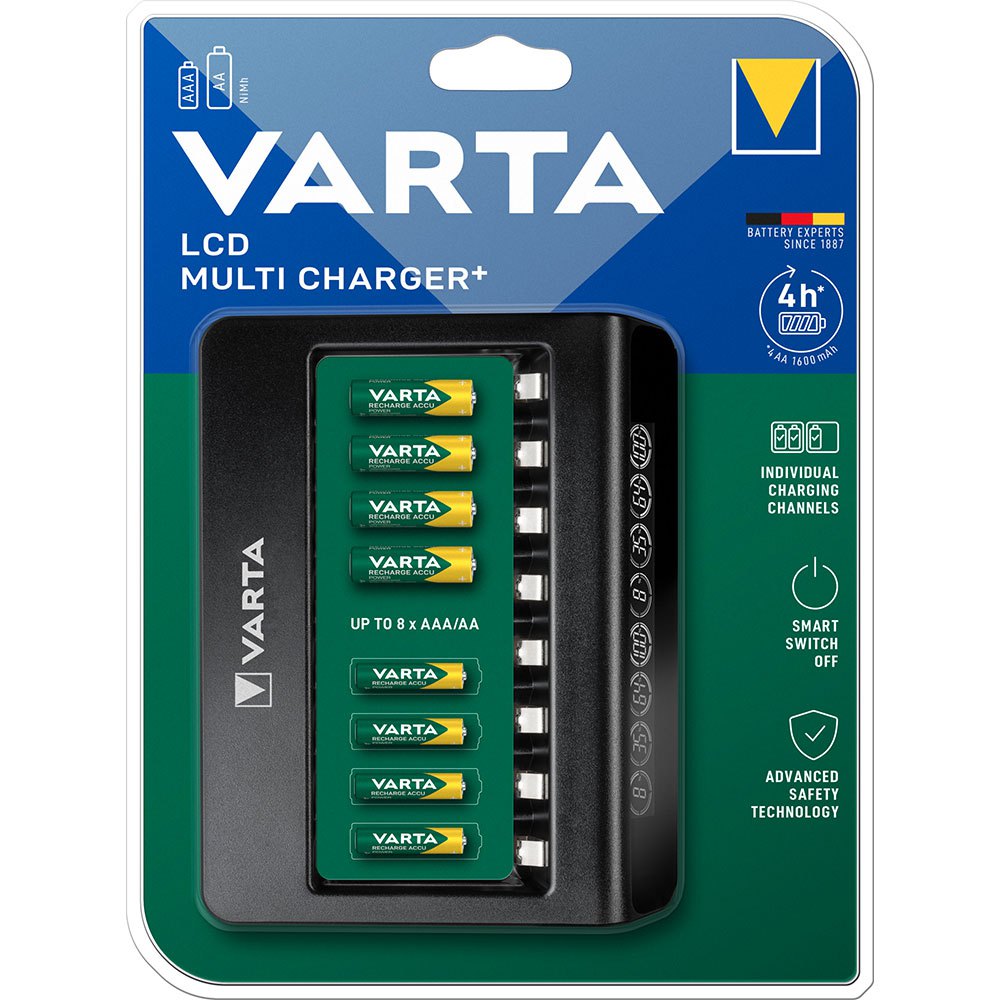 Varta 57681101401 LCD Зарядное устройство Несколько Без Аккумулятор Черный Black