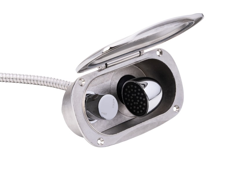 Купить Палубный душ KEJI из нержавеющей стали со смесителем / шланг из нержавеющей стали длиной 2,5 м 30277-bvs 7ft.ru в интернет магазине Семь Футов