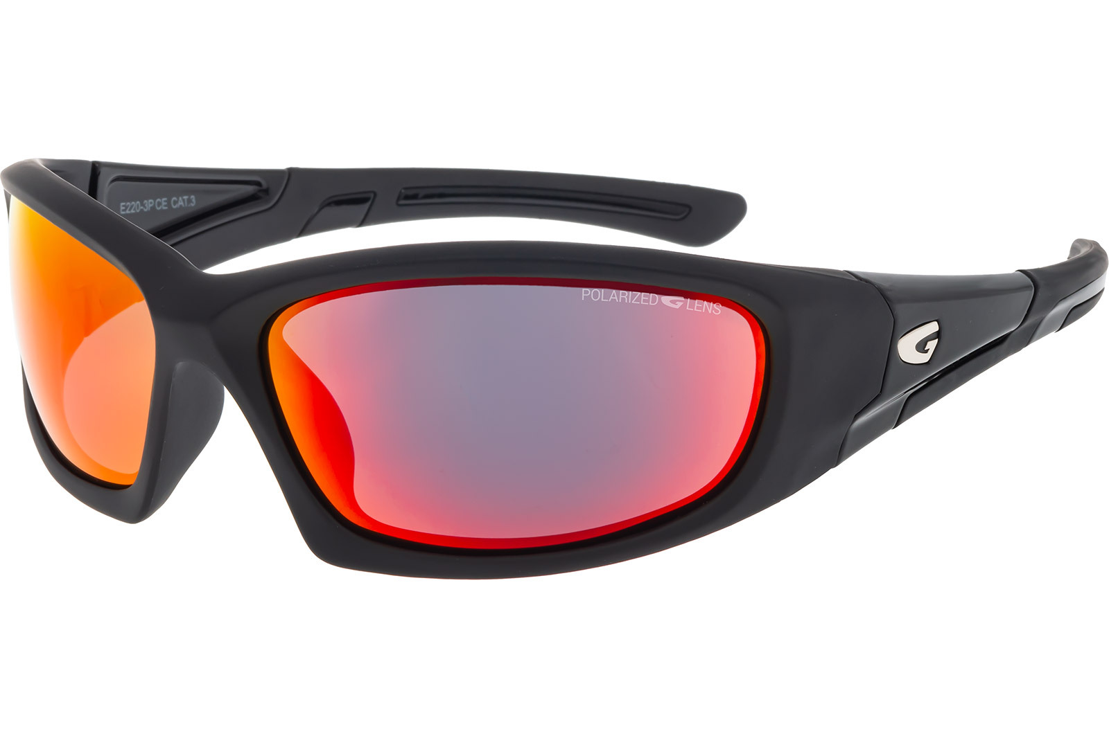 Купить Спортивные очки GOG Samum / Matt Black-Black / Polarized Red Lens, e220-3p 7ft.ru в интернет магазине Семь Футов