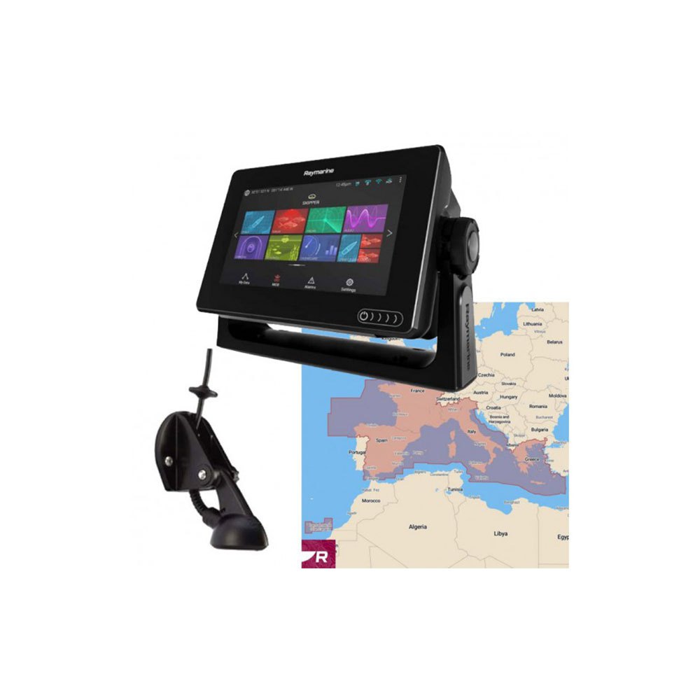 Raymarine PACK_AXIOM7DV промо-пакет Axiom 7DV Multifunction Display With Transducer And Med Chart Black