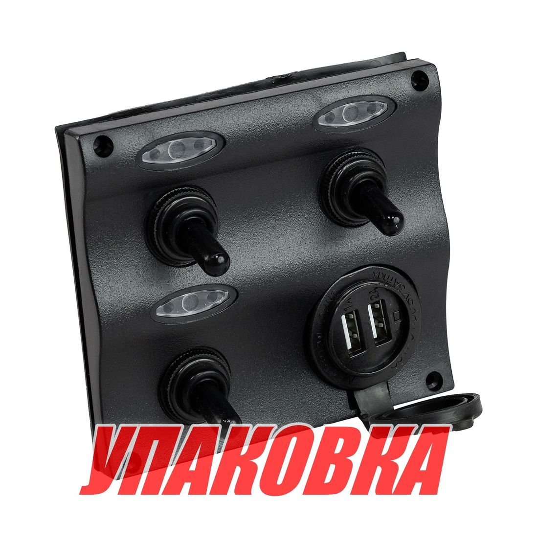 Купить Панель бортового питания 3 переключателя, USB зарядка (упаковка из 4 шт.) Easterner C91359_pkg_4 7ft.ru в интернет магазине Семь Футов