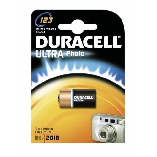 Duracell DRB123A Cr123A 3V батарея Черный