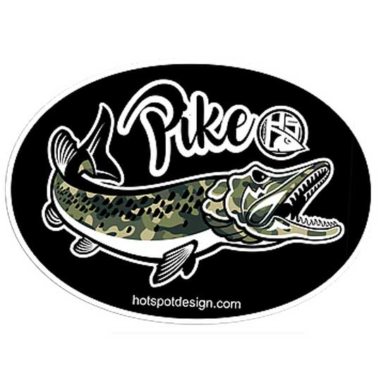 Hotspot design 011000599 Sticker Pike Camo Многоцветный Multicolor 30 x 22 cm 