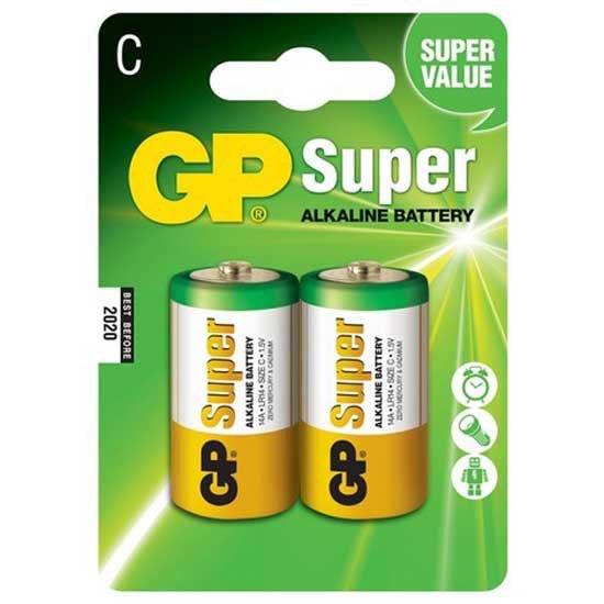 Gp batteries 38418 Alcaline LR14 C 2 единицы Зеленый Green