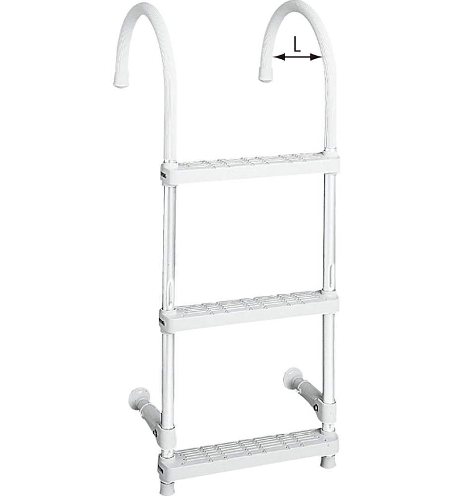 Купить Plastimo 35911 2 Лестница для посадки на ступеньки Серебристый Grey 650 mm 7ft.ru в интернет магазине Семь Футов