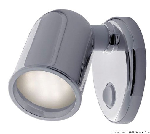 Купить Точечный галогенный светильник Batsystem Tube 9405c 12/24В 5Вт белый свет с выключателем, Osculati 13.868.02 7ft.ru в интернет магазине Семь Футов