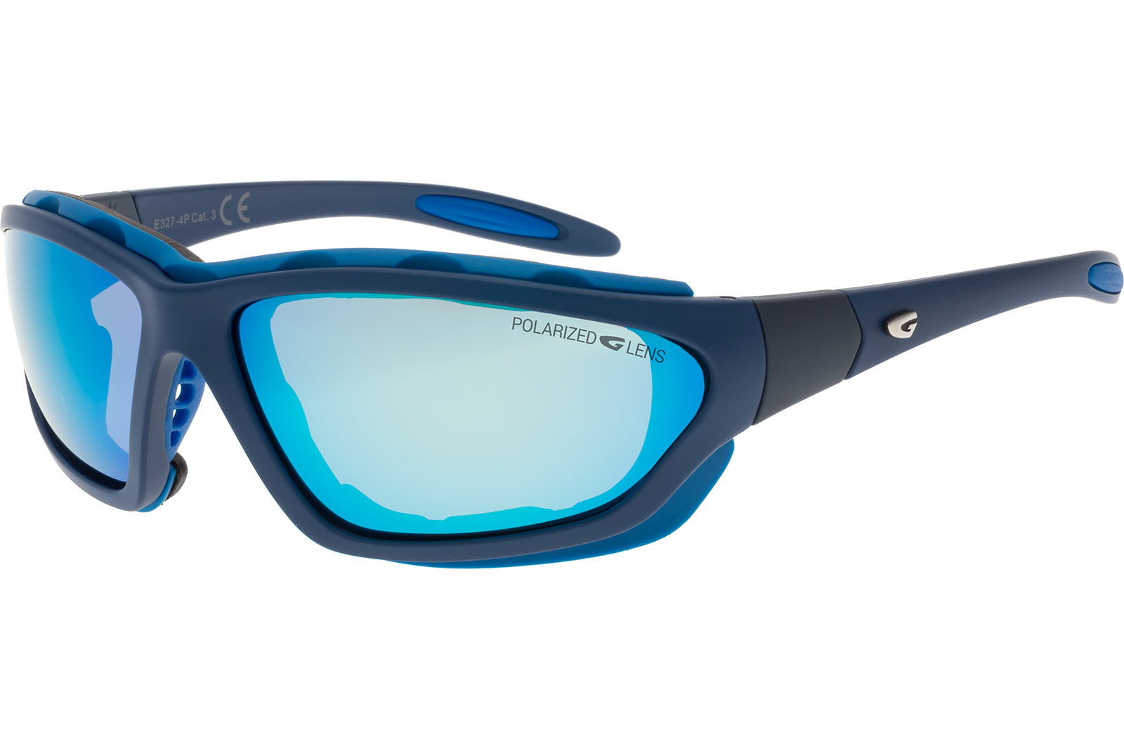 Купить Спортивные очки GOG Mese / Matt Navy Blue / Polarized White-Blue Lens, e327-4p 7ft.ru в интернет магазине Семь Футов