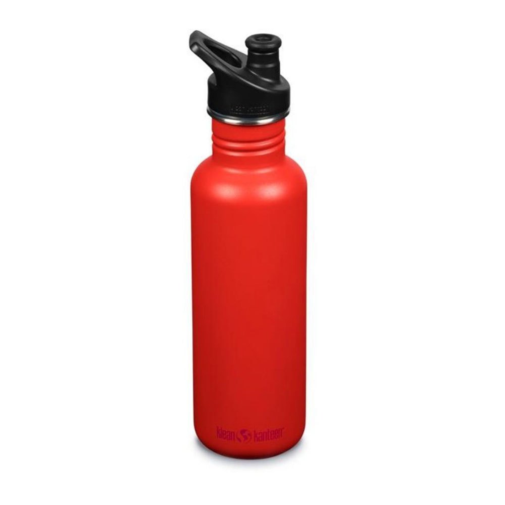 Klean kanteen 1008442 Classic Бутылка из нержавеющей стали 800ml Спорт крышка Красный Tiger Lily