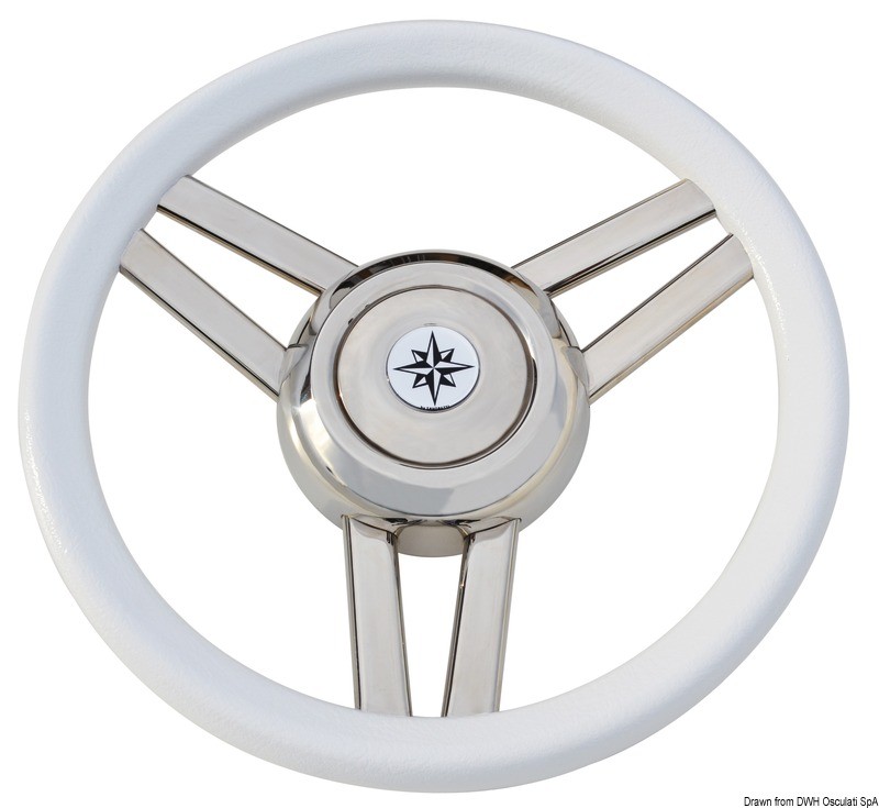 Купить Magnifico steering wheel 3-spoke Ø 350 mm white, 45.177.03 7ft.ru в интернет магазине Семь Футов