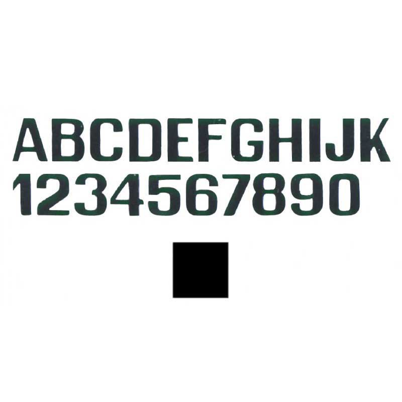 International letterfix 5959002H H Наклейки с буквами Черный Black 200 mm 
