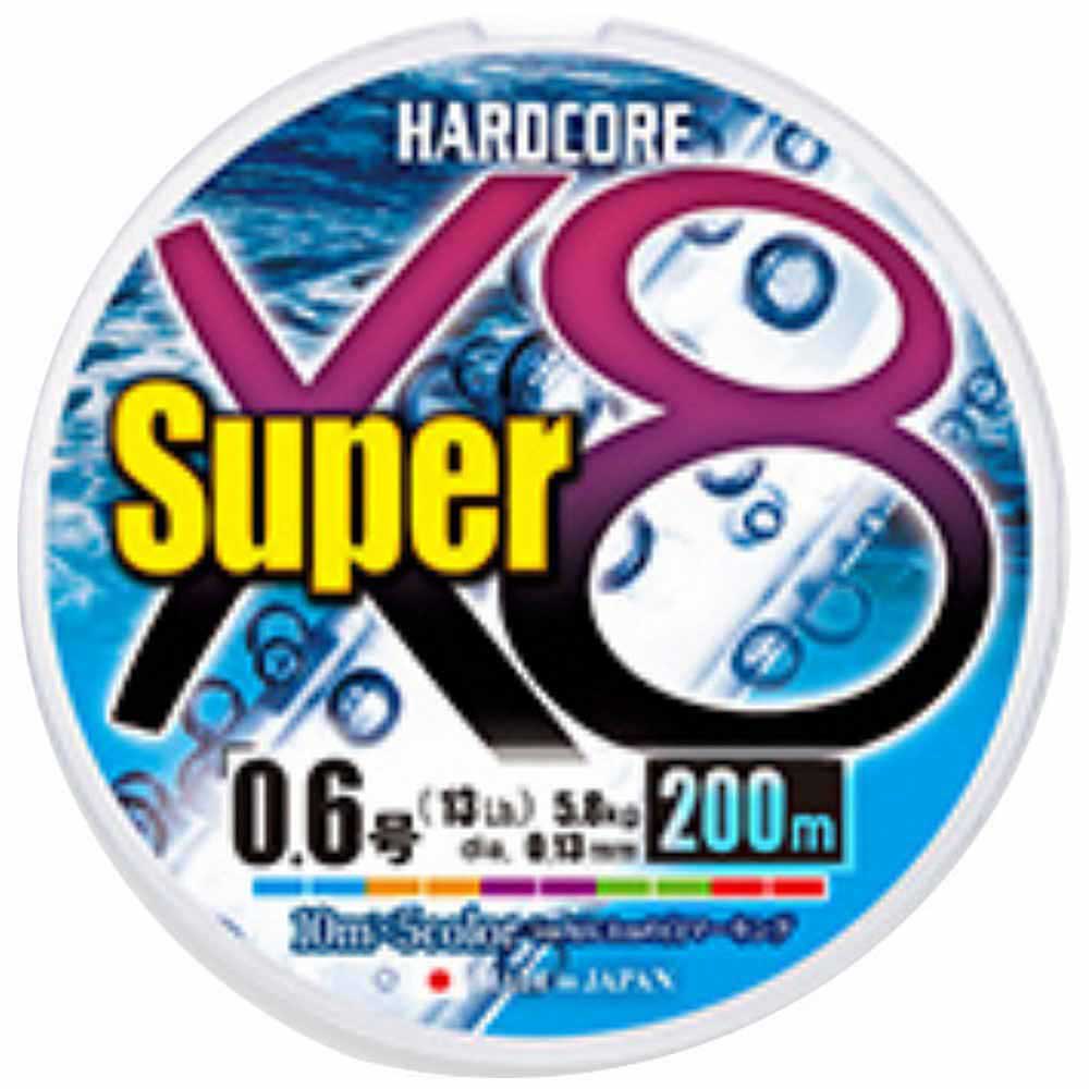 Duel 286093 Hardcore Super X8 Плетеный 200 m Многоцветный Multicolour 0.210 mm 