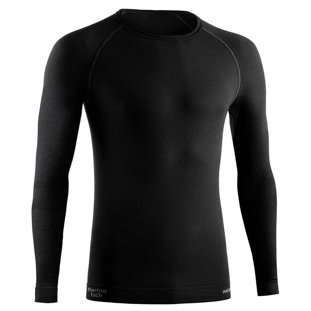 Lurbel 00A2.252M.0000-XL Базовый слой с длинным рукавом Merino Lite Черный Black XL