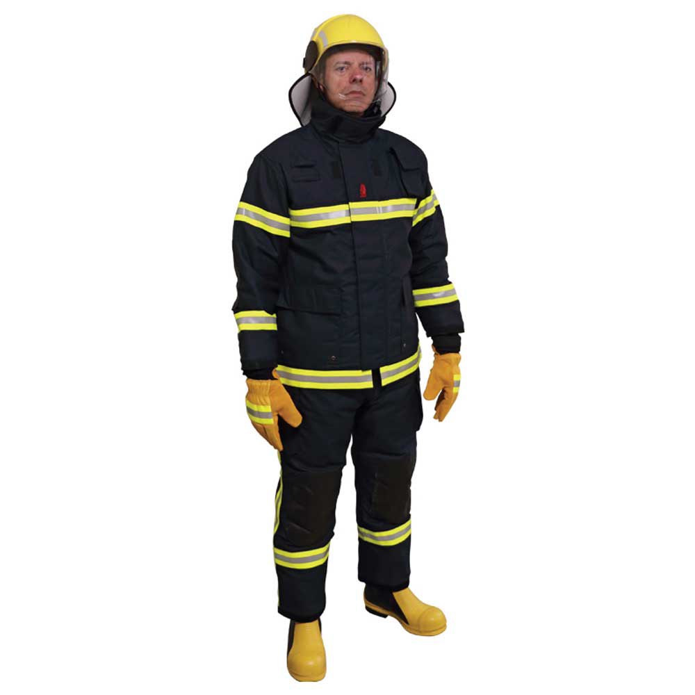 Lalizas 74302 Antipiros Комплект костюма пожарного SOLAS/MED Черный Black / Yellow L 