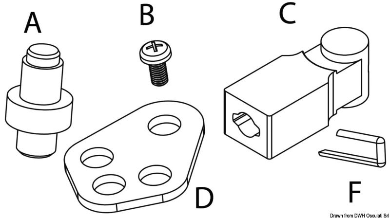 Купить Mounting kit for cables K 65 45.100.15 7ft.ru в интернет магазине Семь Футов