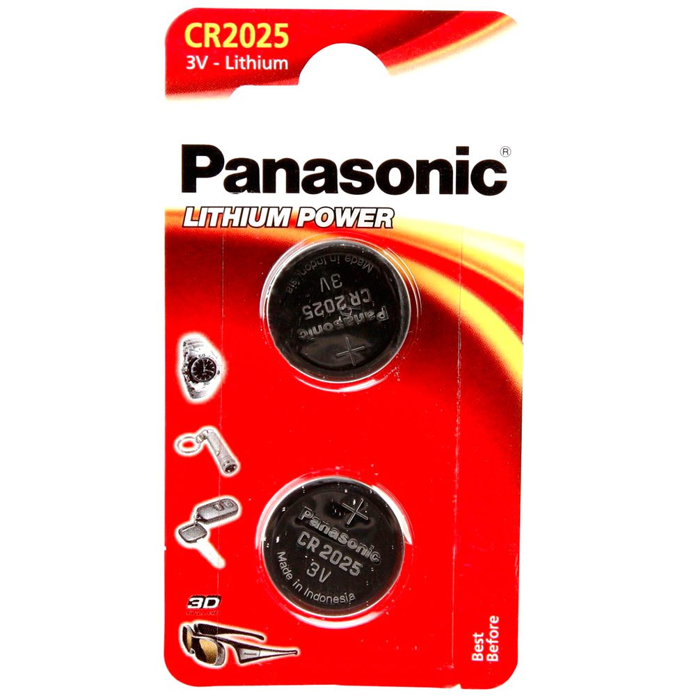 Panasonic CR2025L/2BP 1x2 CR 2025 Литиевые аккумуляторы Серебристый Silver