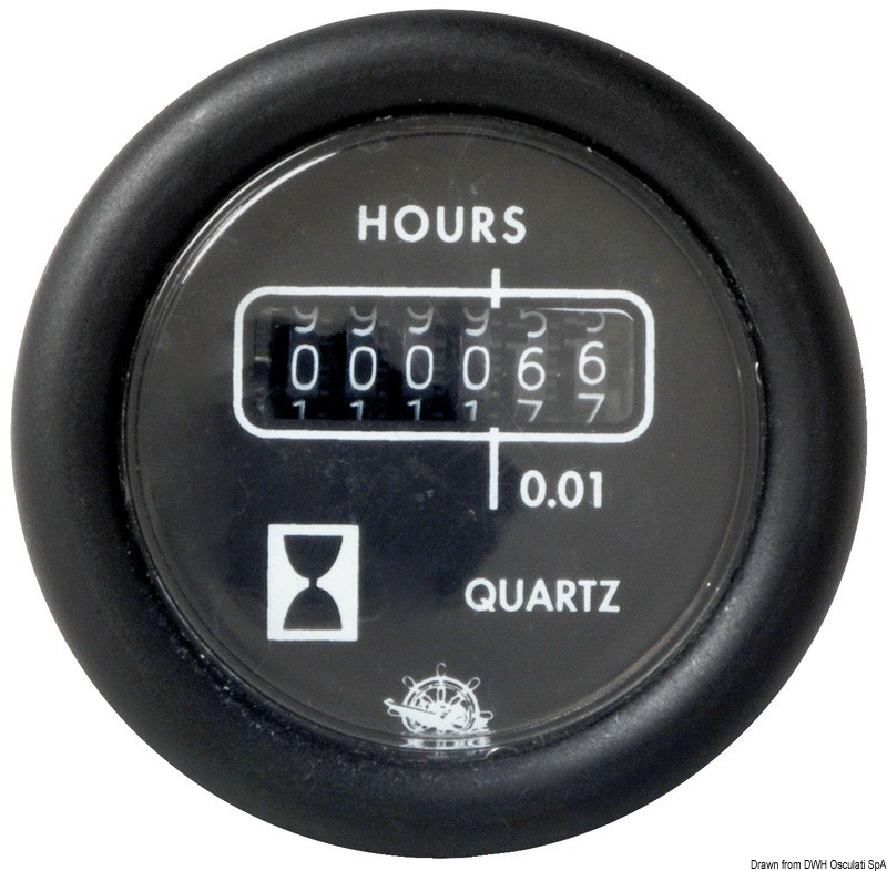 Купить Guardian hour meter black 12 V, 27.434.01 7ft.ru в интернет магазине Семь Футов