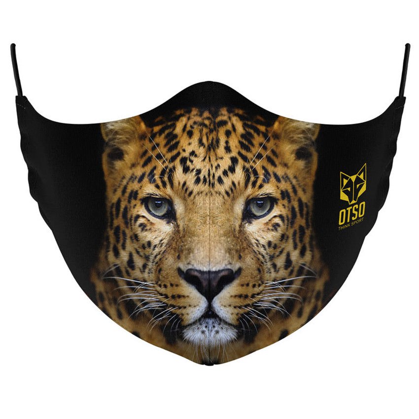 Otso FM-LEF20-ULXL Animals Маска для лица Бежевый  Leopard Face L-XL