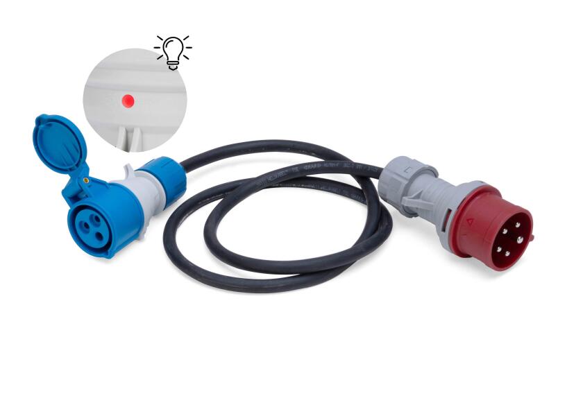 Купить CEE Adapter Cable CEE 400V plug to 230V socket / 3 x 2.5 mm2 / with power indicator 76556-bvs 7ft.ru в интернет магазине Семь Футов