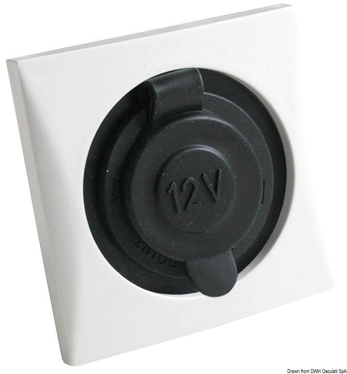 Купить Watertight lighter power socket, white, 14.491.01 7ft.ru в интернет магазине Семь Футов