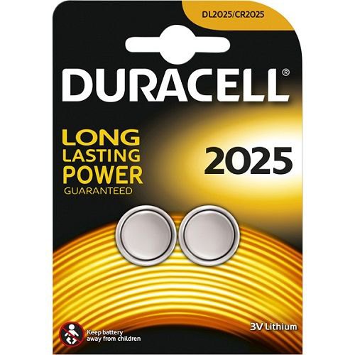 Duracell DRB20252 Литиевая кнопочная батарея 2025 Pack 2 Аккумуляторы Серебристый