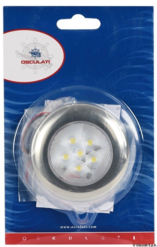 Купить Ceiling light SS ring 6 LEDs blue, 13.179.53 7ft.ru в интернет магазине Семь Футов