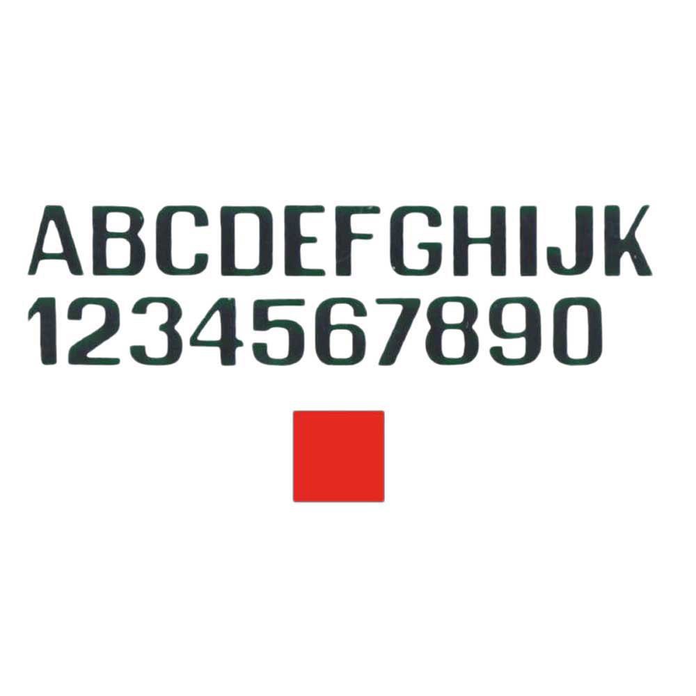 International letterfix 5959018D D Наклейки с буквами Красный Red 100 mm 