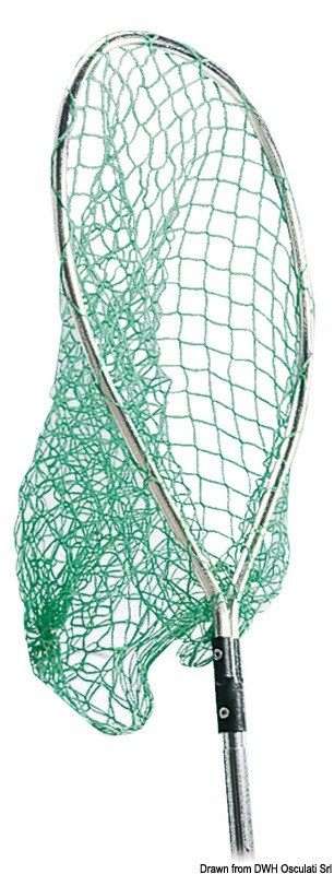 Купить Рыболовный сачок SHURHOLD большой 43 x 51 x 76 с широкими ячейками, Osculati 36.182.00 7ft.ru в интернет магазине Семь Футов