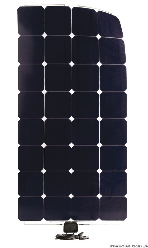 Купить Гибкая солнечная панель с американскими солнечными элементами SunPower Enecom IP65 12 В 90 Вт 1,8 кг 1230 x 546 х 1,7 мм, Osculati 12.034.08 7ft.ru в интернет магазине Семь Футов