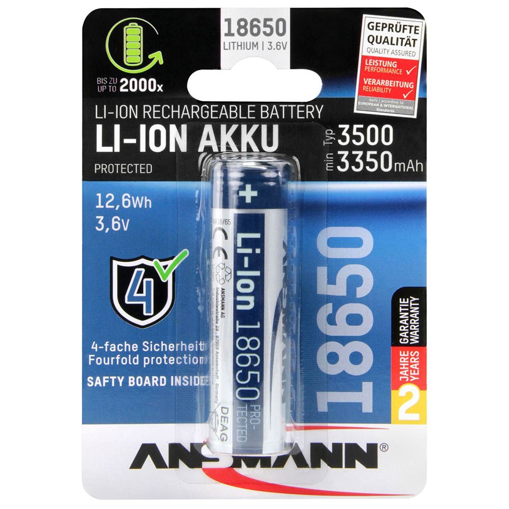 Ansmann 1307-0001 Аккумуляторная батарея 3500mAh Серебристый Silver