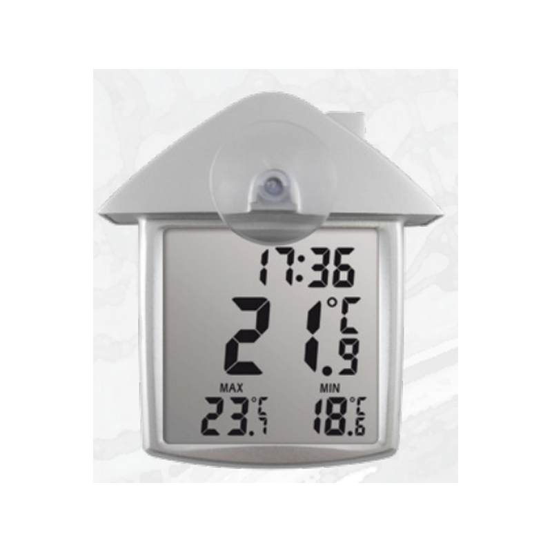 Цифровой оконный термометр Termometros ANVI 23.7003 на присоске 110х95х30мм