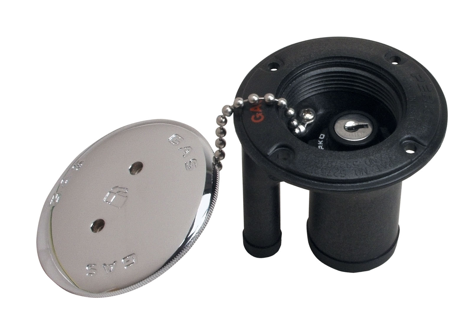 Купить Блокировка заправочной горловины Perko 0525DP0BLK из чёрного полимера с цилиндром замка из цинкового сплава 7ft.ru в интернет магазине Семь Футов