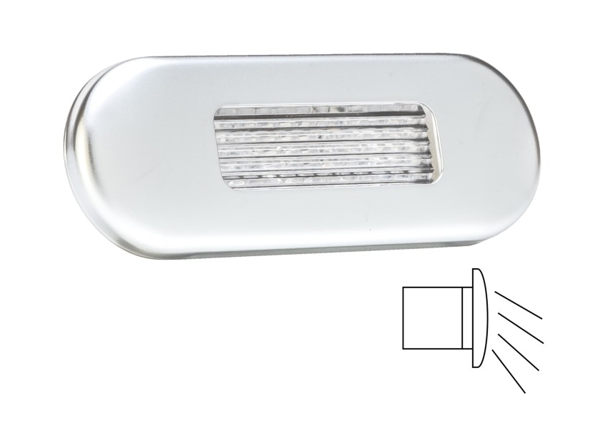 Купить HELLA MARINE 2XT959680851 Светодиодный светильник для ступеней / нержавеющая сталь, сатинированная отделка / направленный вниз луч 29700-bvs 7ft.ru в интернет магазине Семь Футов