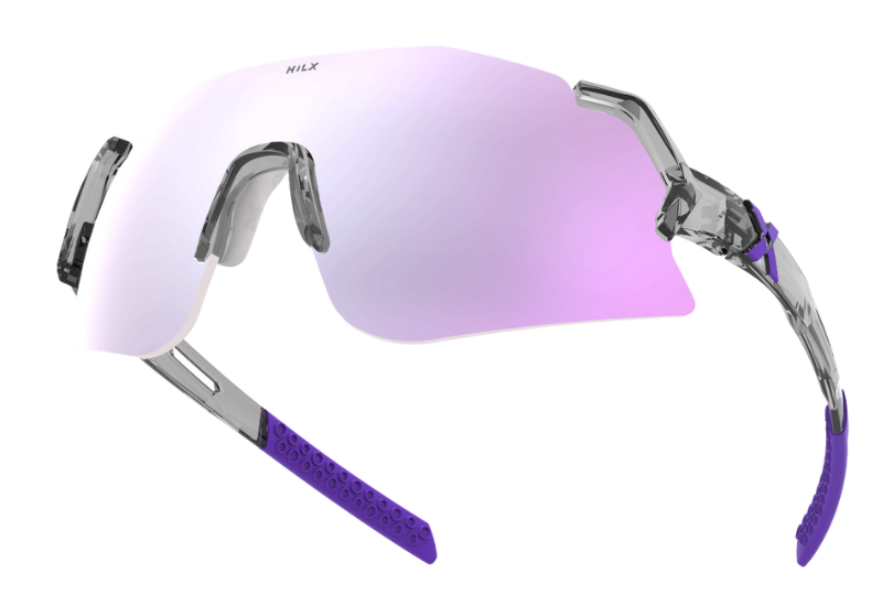 Купить Спортивные очки с диоптриями HILX Savage 2.0 Shiny Crystal Grey Purple / Photochromic Purple Mirror Lens, rx-562/hsa05407-sv5xph12 7ft.ru в интернет магазине Семь Футов