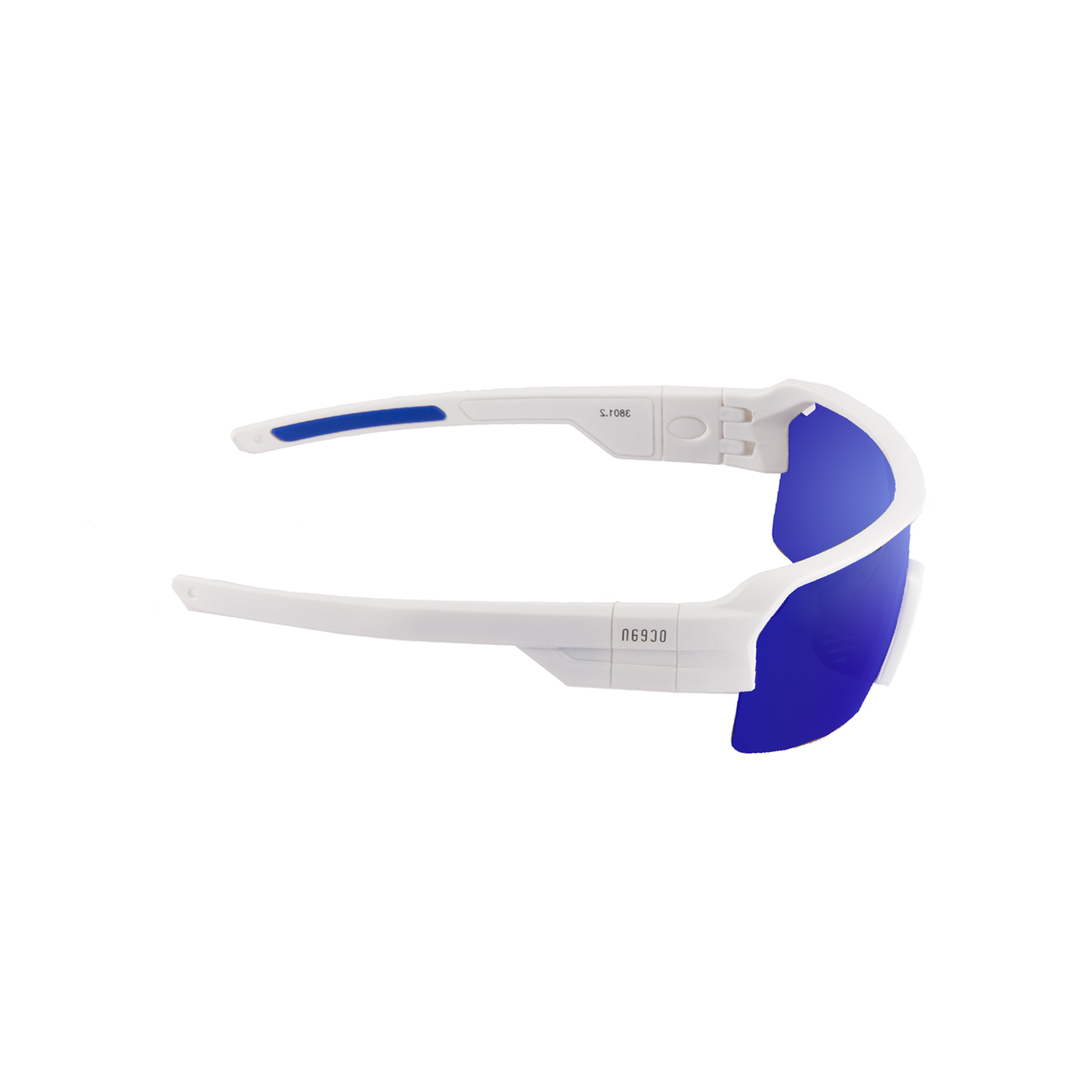 Купить Спортивные очки с диоптриями OCEAN Race Matt White / Revo Blue Polarized lenses, rx-687/3801.2x 7ft.ru в интернет магазине Семь Футов