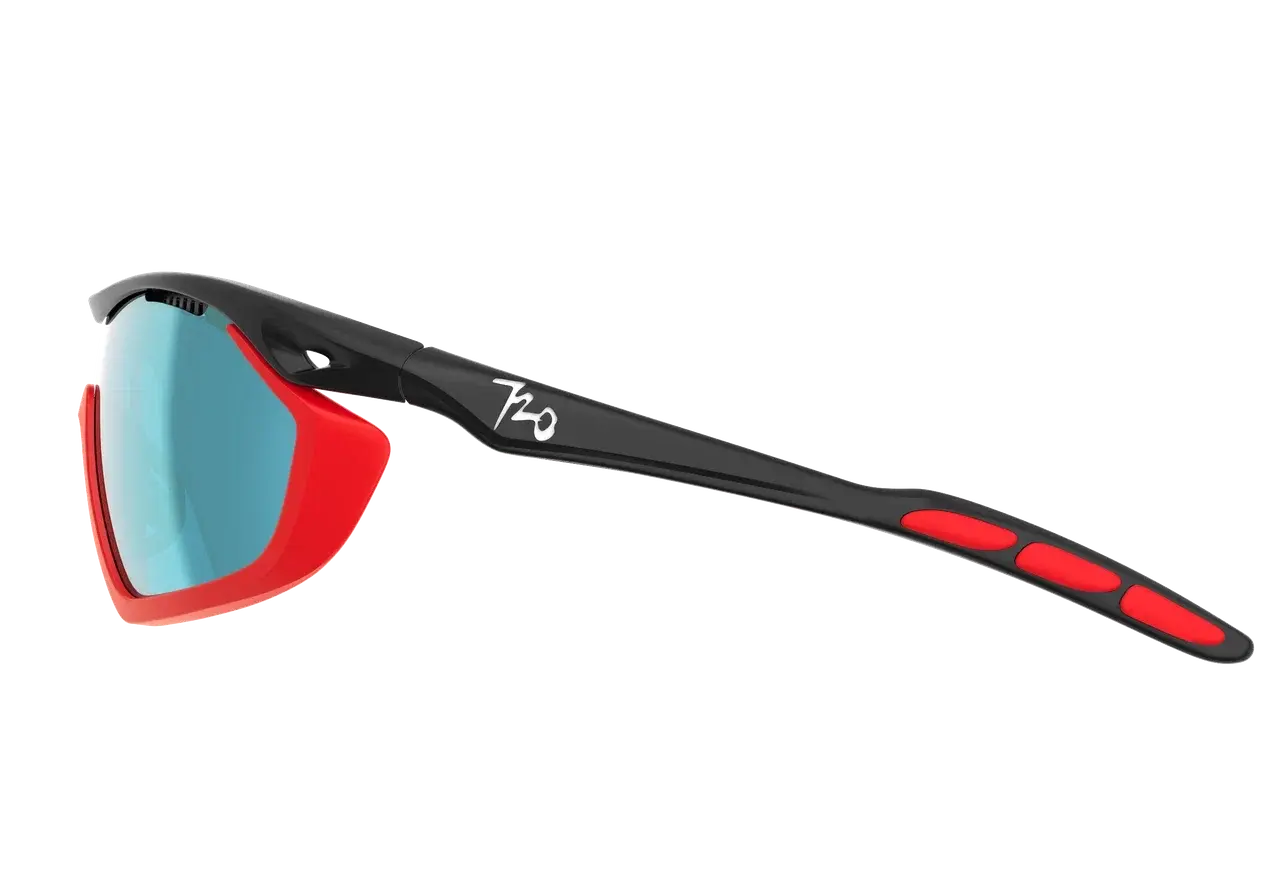 Купить Спортивные очки с диоптриями 720armour Analog Pro / Matte Dark Grey / Matte Carmine Gasket / Smoke Full Blue White Lens, rx-234/b355g-10 7ft.ru в интернет магазине Семь Футов