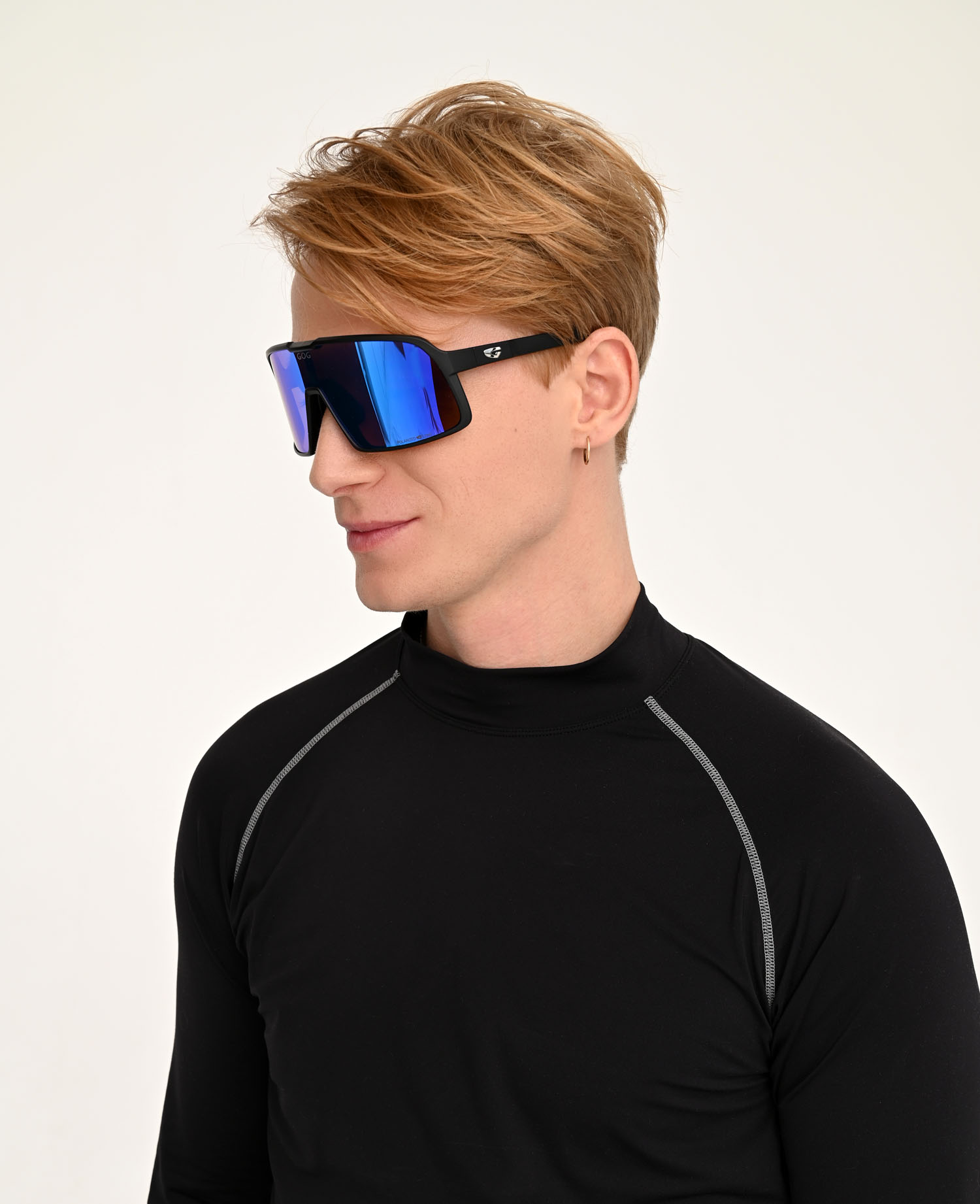 Купить Спортивные очки GOG Kari / Matt Black / Polarized Reflex White-Blue, e537-2p 7ft.ru в интернет магазине Семь Футов