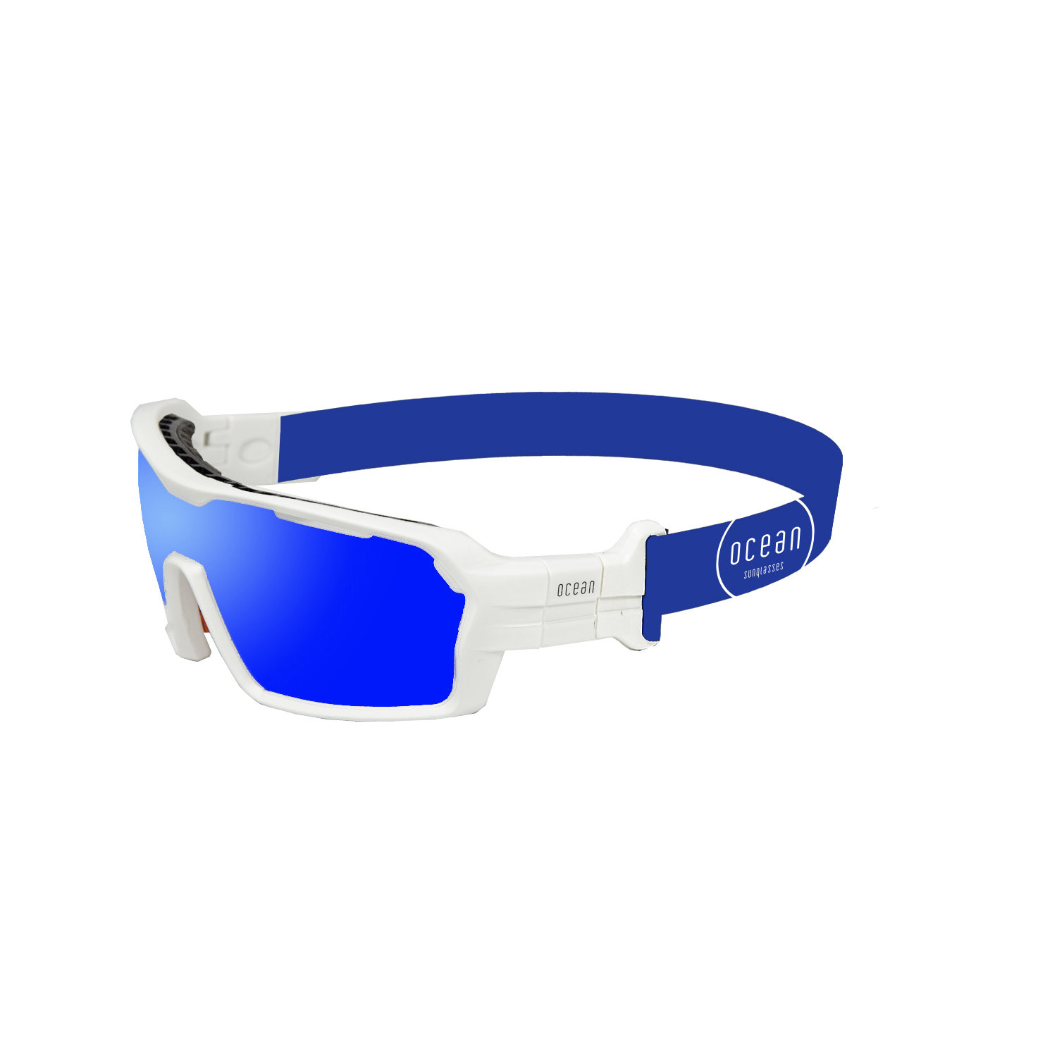 Купить Спортивные очки с диоптриями OCEAN Chameleon Matt White / Revo Blue Polarized lenses, rx-687/3701.2 7ft.ru в интернет магазине Семь Футов