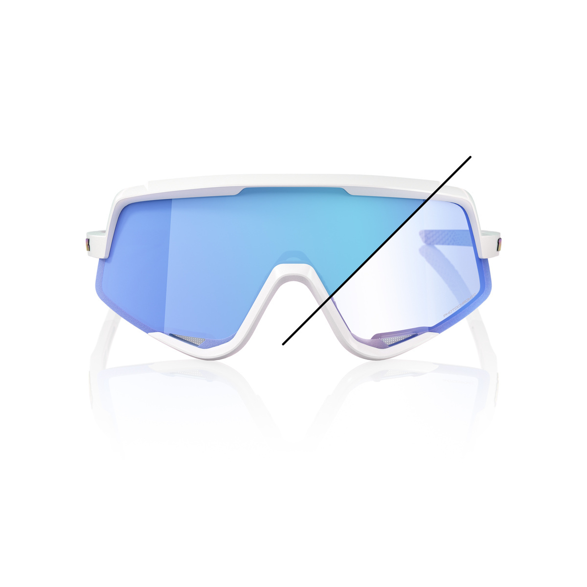 Купить Спортивные очки 100% GLENDALE LE Bastille / Pearl White Glitter / Blue Mirror Photochromic Lens, 60011-00012 7ft.ru в интернет магазине Семь Футов