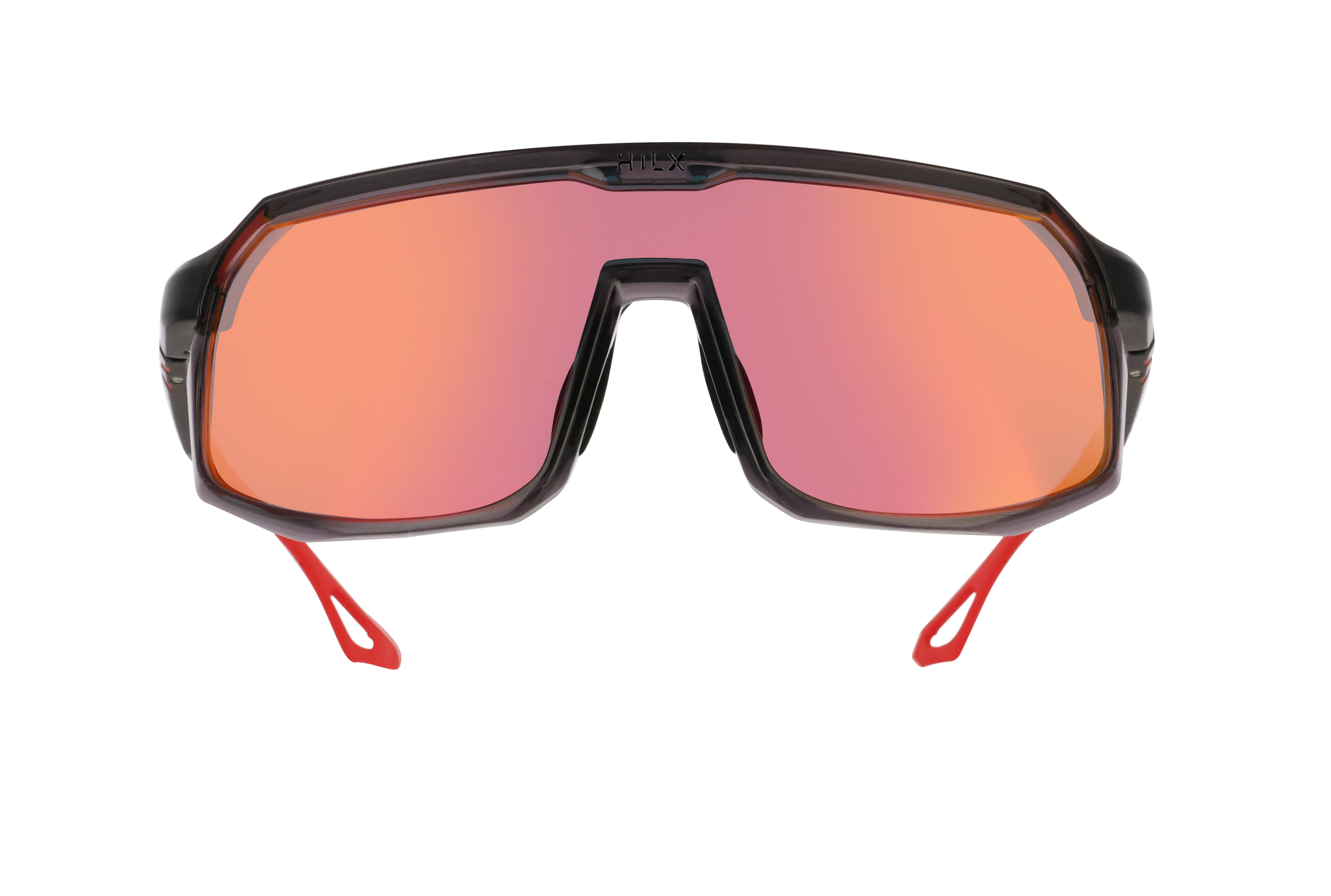 Купить Спортивные очки с диоптриями HILX Inferno Shiny Crystal Dark Grey / Red Lens, rx-562/hif06103-ifrd4 7ft.ru в интернет магазине Семь Футов