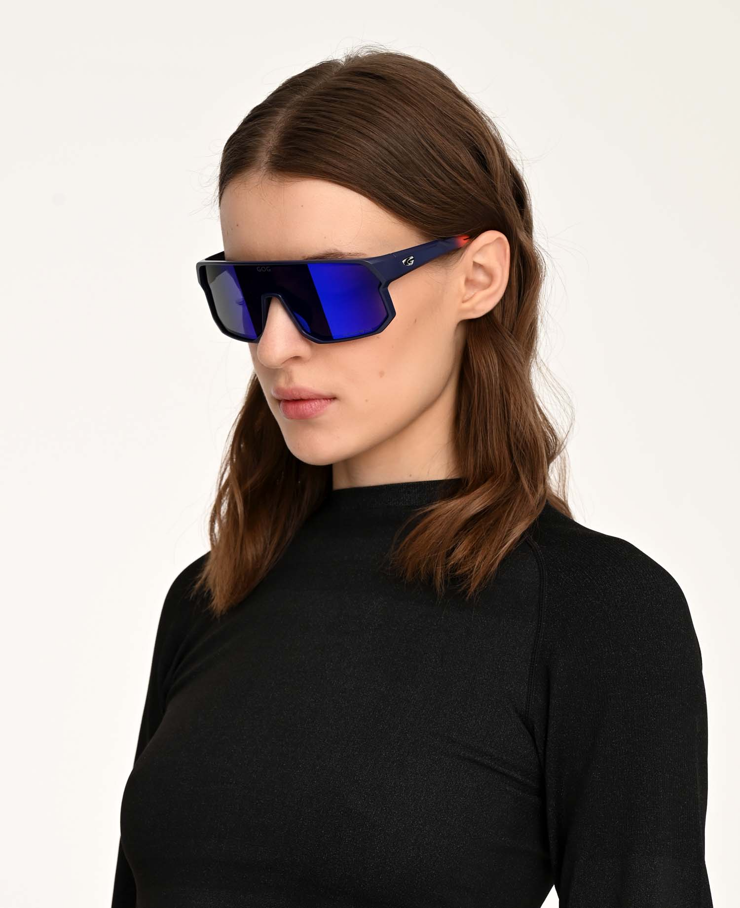 Купить Спортивные очки GOG Vidar / Matt Navy Blue/Orange / Polarized Reflex Blue, e518-4p 7ft.ru в интернет магазине Семь Футов