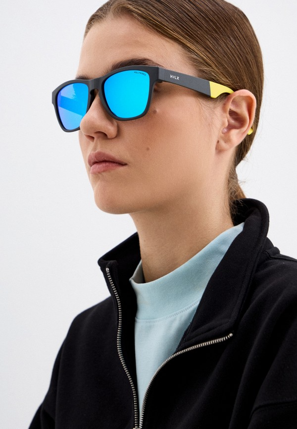 Купить Спортивные очки HILX Unfold Matt Metallic Grey / Blue Polarized Lens, huf01607-ufbl12 7ft.ru в интернет магазине Семь Футов