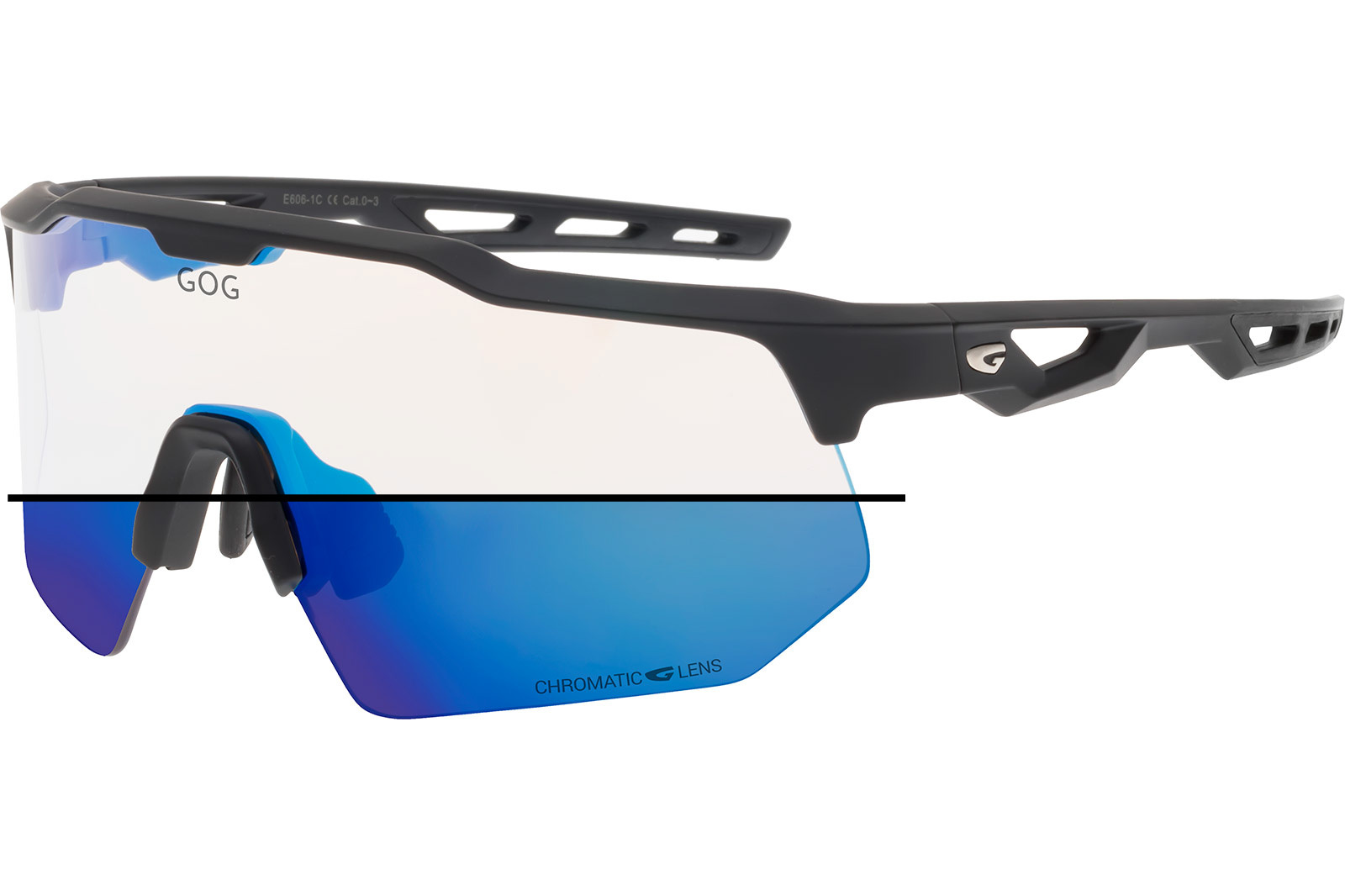 Купить Спортивные очки GOG Loki / Matt Black / Photochromic White-Blue Lens, e606-1c 7ft.ru в интернет магазине Семь Футов