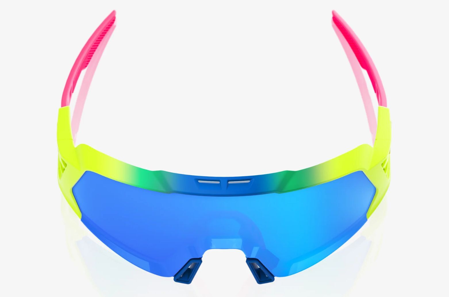 Купить Спортивные очки 100% KORBIN X Satin Neon - Blue Mirror Lens, 60064-00006 7ft.ru в интернет магазине Семь Футов