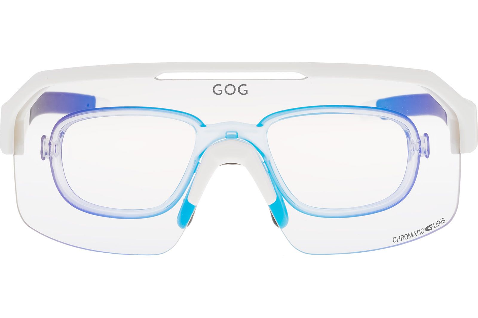 Купить Спортивные очки с диоптриями GOG Thor C / Matt White-Black / Photochromic Blue Lens, rx-e600-4cr 7ft.ru в интернет магазине Семь Футов
