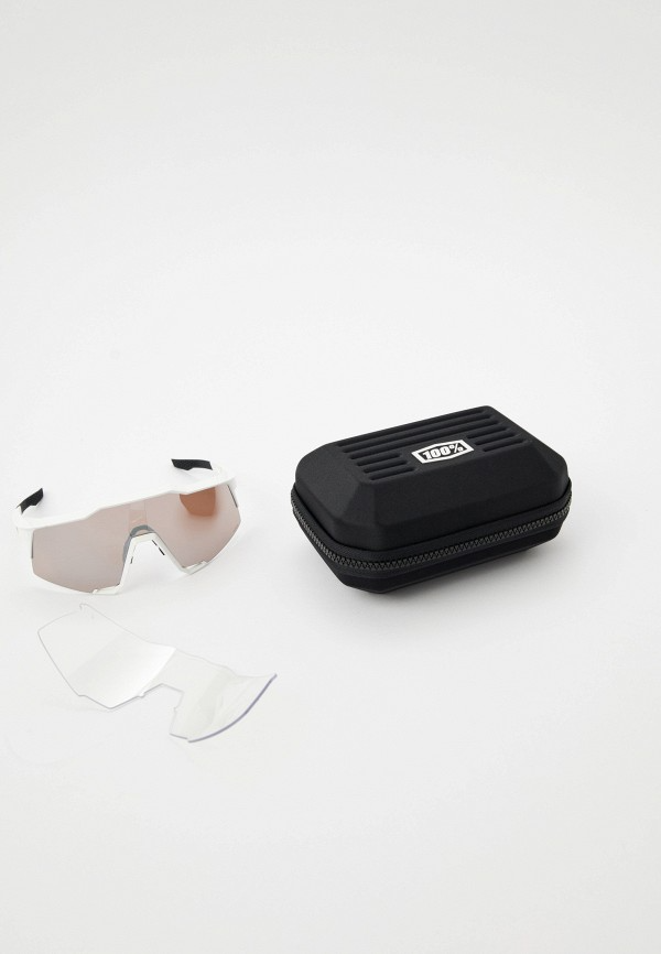 Купить Спортивные очки с диоптриями 100% Speedcraft / Matte White / HiPER Silver Mirror Lens, rx-056/60007-00006 7ft.ru в интернет магазине Семь Футов