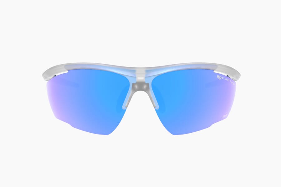 Купить Спортивные очки Demetz Relief L / Matte Crystal / Matte Blue 67-13 Grey Polarized Mirror Electric Blue Cat.3, relief7654se67 7ft.ru в интернет магазине Семь Футов